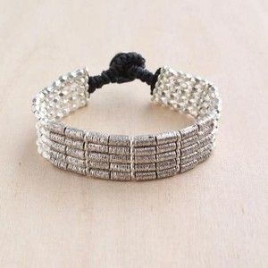 Etched Bar Premium Alloy Bracelet